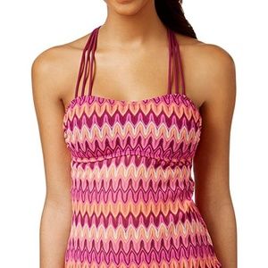 Hula Honey Women's Crochet Strappy Tankini Top XL